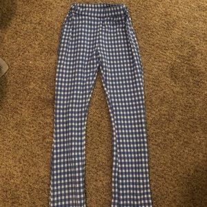 High rise flared pants